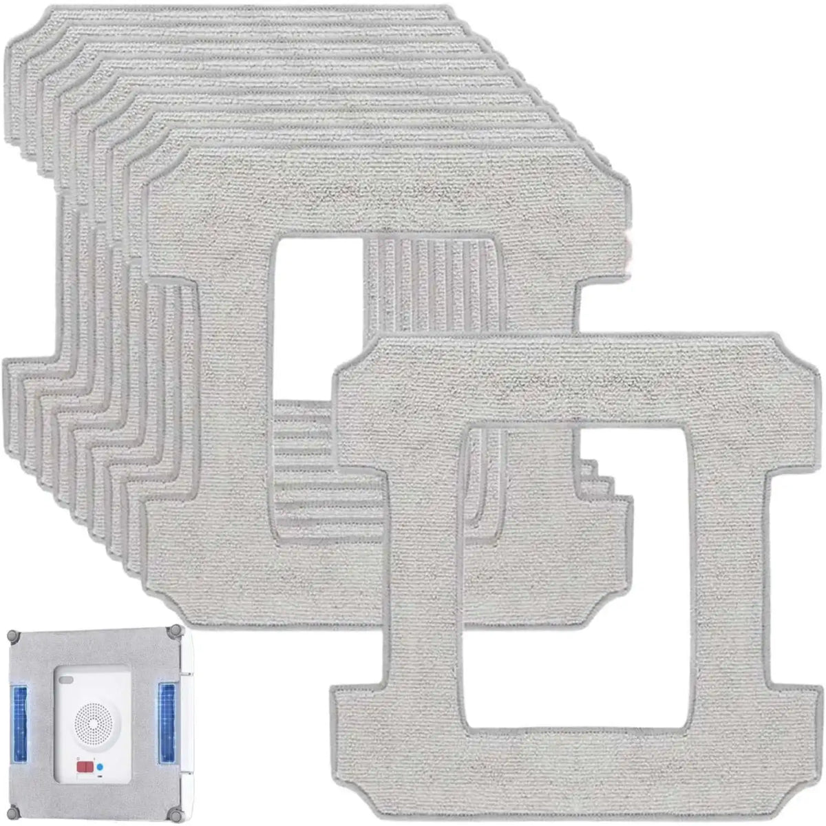 Cleaning Pads for Ecovacs Winbot W1 Pro / W1 / W2 Omni / W2 Robot, Replacement Mop for Ecovacs, Microfibre Mop Cloth Washable