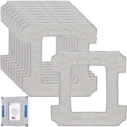 Cleaning Pads for Ecovacs Winbot W1 Pro / W1 / W2 Omni / W2 Robot, Replacement Mop for Ecovacs, Microfibre Mop Cloth Washable